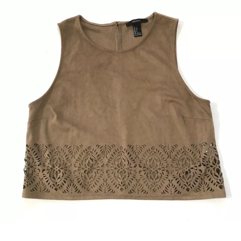Forever 21 Faux Suede Crop Top